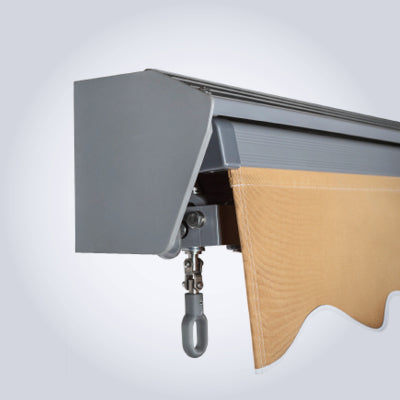 Close-up of a retractable awning C series