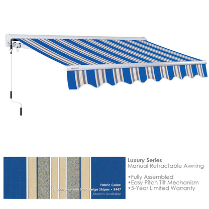 Luxury Series
Motorized Manual Retractable Awning R447 