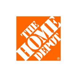 Home Depot logo on a white background