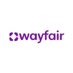 Wayfair logo on a white background